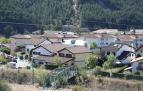 Vista parcial de Aoiz, localidad recorrida por el río Irati.