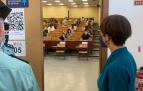 María Gámez, directora general de la Guardia Civil, ha estado presente en la sede de exámenes en la Universidad de Málaga