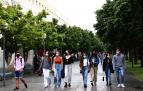 Alumnos de la UPNA  de este curso. El centro triplicó sus solicitudes de matrícula (10.000 en junio) con los nuevos grados, sobre todo Medicina
