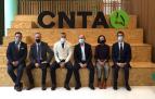 Responsables del CNTA y de Mercamadrid, durante la inauguración ayer de la nueva sede