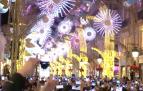 El encendido marca el inicio de las fiestas y el ánimo de la gente