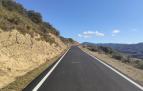 Imagen de la carretera NA-5321, en Gallipienzo, una de las vías renovadas en zonas en riesgo de despoblación de la Comarca de Sangüesa