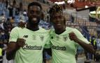 Nico Williams junto a su hermano Iñaki