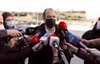 Carlos García Adanero atiende a los medios a su llegada al Consejo Político de UPN