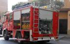 Un camión de bomberos