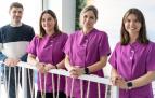 El equipo del Centro Sara Luqui. De izquierda a derecha, Fernando Arilla (gerente), Sara Luqui (pedagoga), Alicia Laborda (educadora) y María Delgado (pedagoga)