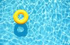 Piscina con flotador