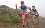Asier Labairu y Javier Lizarraga, afrontando el año pasado el ascenso por las laderas del Orhi