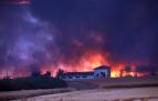 Fotos del incendio producido entre Obanos y Legarda.