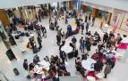 Estudiantes y empleadores en una jornada de empleo en la UN