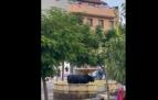 Imagen del toro 'Sultán' en la fuente de Ribaforada