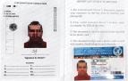 Imagen del carné falso que presentó a los agentes de Policía Foral en Tudela
