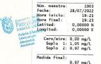 Imagen del resultado de la prueba de alcoholemia