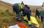 un momento del rescate en el monte Kakueta-Peñablanca