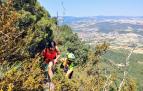 Momento del rescate en Montejurra