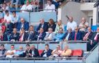 El palco presidencial, con la junta directiva, en el pasado partido que enfrentó a Osasuna con el Getafe en el estadio de El Sadar