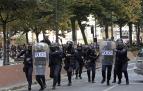 Los lanzamientos de pelotas de goma se produjeron en el Paseo de Sarasate