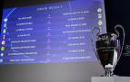 Emparejamientos del sorteo de la Champions League en el que al Real Madrid le ha tocado enfrentarse al Liverpool