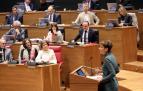Chivite, durante su intervención en el debate