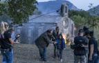 Carlota Pereda rueda en Navarra 'La ermita', una película de terror con Belén Rueda como protagonista. Leitza acoge la grabación de escenas con numerosos figurantes.