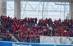 La afición de Osasuna, el pasado mes de febrero en el Real Arena de San Sebastián