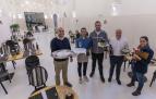 El equipo de cocina del restaurante La Capilla, en el salón preparado para una cena de empresa