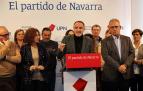 Un momento de la rueda de prensa de Esparza y la ejecutiva de UPN