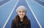Carmen Riaño, este jueves 22 de diciembre en la pista de Larrabide. La atleta del Grupompleo pertenece ahora a la Miami University de Ohio (EEUU).