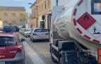 Camión de mercancías peligrosas inmovilizado en Tudela