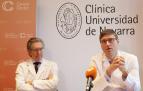 Jesús San Miguel, director de Medicina Clínica y Traslacional de la Universidad de Navarra, y Dr. Antonio González, director del Cancer Center Clínica Universidad de Navarra
