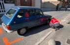 Una agente de la Policía Foral, en el lugar del atropello en San Adrián