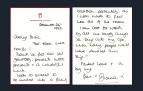 Una de las cartas de Diana de Gales subastadas