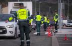 Agentes de la Guardia Civil en un control anterior en Navarra
