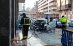 Vídeo con los restos de un accidente en el barrio de San Juan