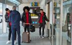 Sergio Herrera, Aridane y Aimar Oroz, en Noáin, antes de viajar a Sevilla para el duelo copero frente al Real Betis
