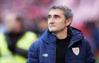 Ernesto Valverde, entrenador del Athletic, este domingo en San Mamés