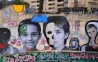 Mural pintado por jóvenes del Instituto de salud mental de la infancia y adolescencia de Baleares, recién inaugurado en Palma de Mallorca