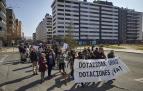 Fotos de la manifestación de los vecinos de Erripagaña para reclamar una solución para el barrio.