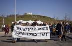 Fotos de la manifestación de los vecinos de Erripagaña para reclamar una solución para el barrio.