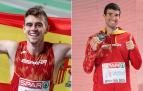 Los atletas españoles Adrián Ben y Adel Mechaal, oro y plata en el Campeonato Europeo de pista cubierta