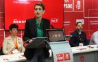 La presidenta María Chivite durante la apertura del Comité Regional del PSN, este sábado 11 de marzo.