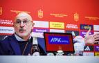 Luis de la Fuente, en la rueda de prensa de este viernes. RFEF