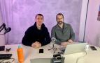 Los periodistas Iñaki Lorda y Javier Iborra comentan en directo en Twitch el partido  Osasuna-Villarreal