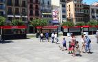 Los módulos de bar de la plaza del Castillo