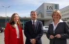 De izda. a dcha., Susana Otazu, Javier Iradiel y Celia Poza