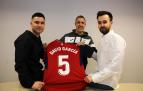 Ioritz Sanz, José Vilariño y Javier Fernández, reunidos ayer tras la entrevista