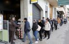 Colas en la oficina de la Seguridad Social en Yanguas y Miranda