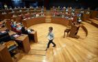Fotos del pleno infantil en el Parlamento de Navarra