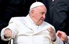 El Papa Francisco, durante la audiencia ofrecida este miércoles y antes de ser ingresado