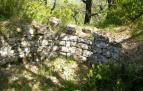 Vestigios de la torre circular del Castillo de Leguin en Izagaondoa